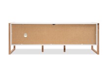 Lowboard >Denver< in weiß / Dekor Artisan Oak - 160x55x40cm (BxHxT)