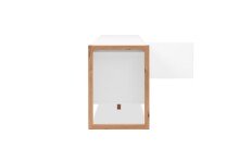 Lowboard >Denver< in weiß / Dekor Artisan Oak - 160x55x40cm (BxHxT)