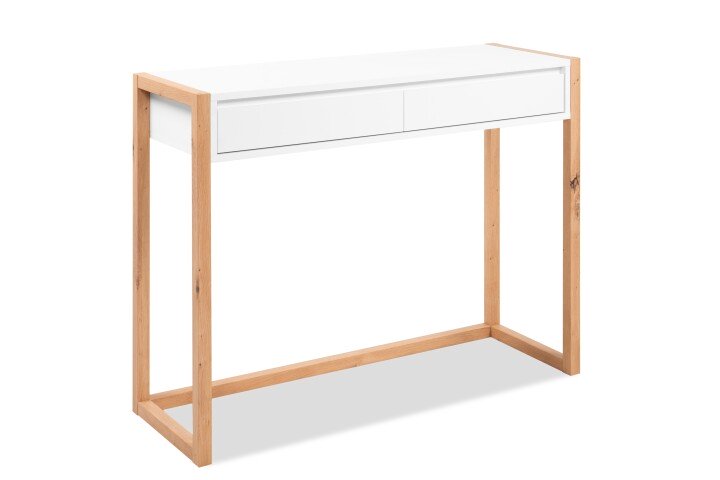 Konsolentisch >Denver< in weiß / Dekor Artisan Oak - 100x75x35cm (BxHxT)