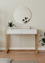 Konsolentisch >Denver< in weiß / Dekor Artisan Oak - 100x75x35cm (BxHxT)