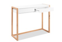 Konsolentisch >Denver< in weiß / Dekor Artisan Oak - 100x75x35cm (BxHxT)