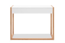 Konsolentisch >Denver< in weiß / Dekor Artisan Oak - 100x75x35cm (BxHxT)