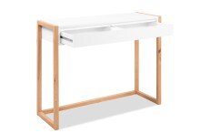 Konsolentisch >Denver< in weiß / Dekor Artisan Oak - 100x75x35cm (BxHxT)