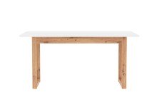 Kulissen-Esstisch >Denver< ausziehbar auf 200 cm, weiß / Dekor Artisan Oak - 160x75x90cm (BxHxT)