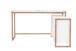 Eckschreibtisch >Denver< in weiß / Dekor Artisan Oak - 139x75x139cm (BxHxT)