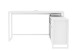 Eckschreibtisch >Denver< in weiß - 139x75x139cm (BxHxT)