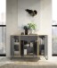 Sideboard >Kandoo< in Anthrazit / Evoke Oak Dekor - 135x89x38 (BxHxT)