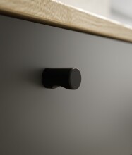Lowboard >Kandoo< in Anthrazit / Evoke Oak Dekor - 180x59x38 (BxHxT)