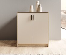 Kommode >Nelly< in Artisan Eiche Dekor / Cashmere - 74x86x50cm (BxHxT)