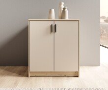 Kommode >Nelly< in Artisan Eiche Dekor / Cashmere - 74x86x50cm (BxHxT)