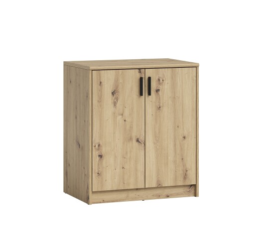 Kommode >Nelly< in Artisan Eiche Dekor - 74x86x50cm (BxHxT)