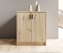 Kommode >Nelly< in Artisan Eiche Dekor - 74x86x50cm (BxHxT)