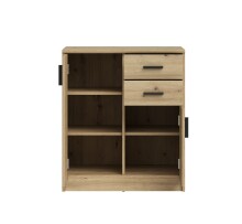 Kommode >Nelly< in Artisan Eiche Dekor - 74x86x50cm (BxHxT)