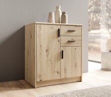 Kommode >Nelly< in Artisan Eiche Dekor - 74x86x50cm...