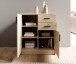 Kommode >Nelly< in Artisan Eiche Dekor - 74x86x50cm (BxHxT)