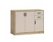 Kommode >Nelly< in Artisan Eiche Dekor / Cashmere - 109x86x50cm (BxHxT)
