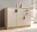 Kommode >Nelly< in Artisan Eiche Dekor / Cashmere - 109x86x50cm (BxHxT)