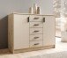 Kommode >Nelly< in Artisan Eiche Dekor / Cashmere - 109x86x50cm (BxHxT)