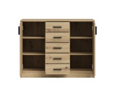 Kommode >Nelly< in Artisan Eiche Dekor - 109x86x50cm (BxHxT)