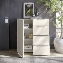 Kommode >Santorin< in Kaschmir - 90x99x40cm (BxHxT)