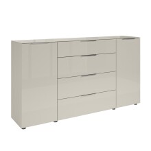 Sideboard >Santorin< Glasfronten / Kaschmir -...