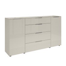 Sideboard >Santorin< Glasfronten / Kaschmir -...