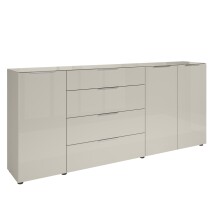Sideboard >Santorin< Glasfronten in Kaschmir -...