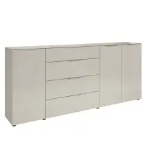 Sideboard >Santorin< Glasfronten in Kaschmir -...