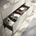 Sideboard >Santorin< Glasfronten in Kaschmir - 226x99x40cm (BxHxT)