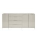 Sideboard >Santorin< Glasfronten in Kaschmir - 226x99x40cm (BxHxT)