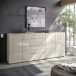 Sideboard >Santorin< Glasfronten in Kaschmir - 226x99x40cm (BxHxT)