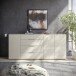 Sideboard >Santorin< Glasfronten in Kaschmir - 226x99x40cm (BxHxT)