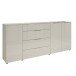 Sideboard >Santorin< Glasfronten in Kaschmir - 226x99x40cm (BxHxT)