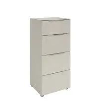 Hochkommode >Santorin< Glasfronten in Kaschmir -...