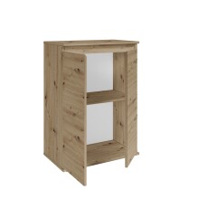 Kommode >Brest< 2 Türen, in Artisan Dekor - 60x84x35cm (BxHxT)