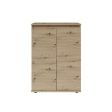 Kommode >Brest< 2 Türen, in Artisan Dekor - 60x84x35cm (BxHxT)