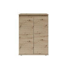 Kommode >Brest< 2 Türen, in Artisan Dekor - 60x84x35cm (BxHxT)