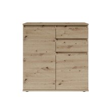 Kommode >Brest< 2 Türen, 2 Schübe, Artisan Dekor - 60x84x35cm (BxHxT)