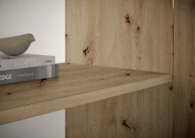 Sideboard >Brest< 3 Türen, 2 Schübe, in Artisan Dekor - 119x84x35cm (BxHxT)