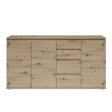 Sideboard >Brest< 3 Türen, 4 Schübe, Artisan Dekor - 160x84x35cm (BxHxT)