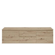 Lowboard >Brest< 2 Türen, 2 Schübe, in Artisan Dekor - 180x50x38cm (BxHxT)