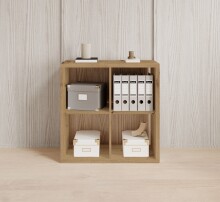 Raumteiler >Style< 4 Fächer, Artisan Eiche Dekor - 77x77x38cm (BxHxT)