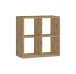 Raumteiler >Style< 4 Fächer, Artisan Eiche Dekor - 77x77x38cm (BxHxT)