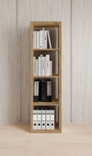 Raumteiler >Style< 4 Fächer, in Artisan Eiche Dekor - 41x147x38cm (BxHxT)