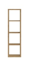 Raumteiler >Style< 4 Fächer, in Artisan Eiche Dekor - 41x147x38cm (BxHxT)
