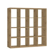 Raumteiler >Style< 16 Fächer, Artisan Eiche Dekor - 147x147x38cm (BxHxT)