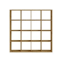 Raumteiler >Style< 16 Fächer, Artisan Eiche Dekor - 147x147x38cm (BxHxT)
