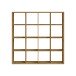 Raumteiler >Style< 16 Fächer, Artisan Eiche Dekor - 147x147x38cm (BxHxT)