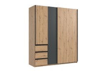 Schwebetürenschrank >Stade< GRAPHIT / ARTISAN...