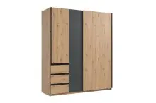 Schwebetürenschrank >Stade< GRAPHIT / ARTISAN...